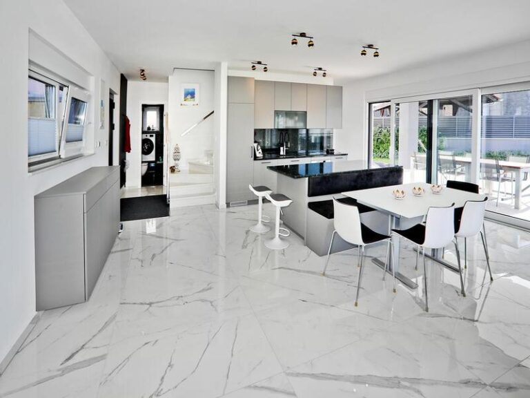 kitchen and dining room