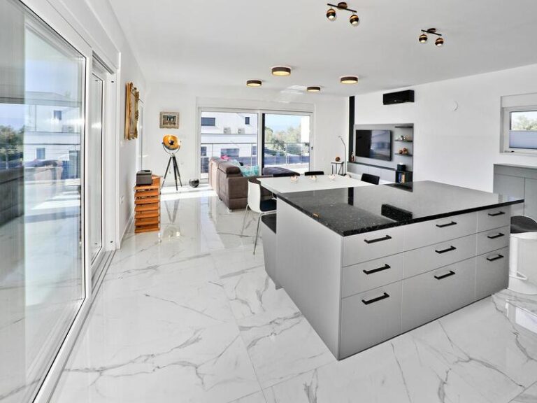 kitchen and dining room