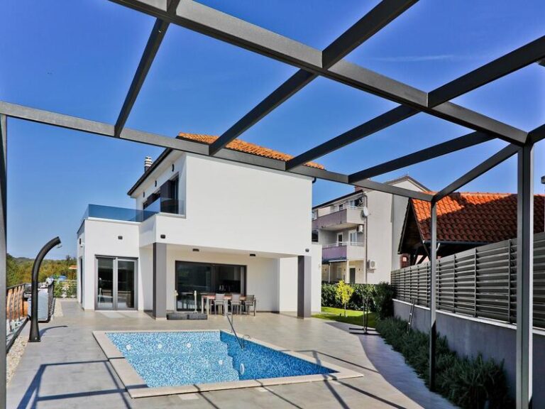 house and pool
