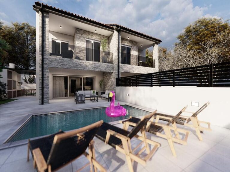house and pool