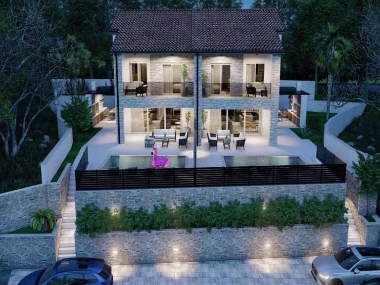 house and pool