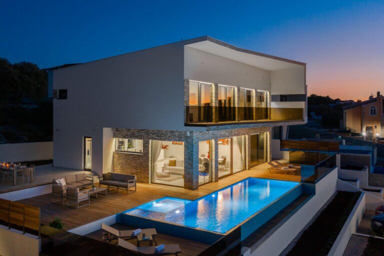 terrace, view and pool
