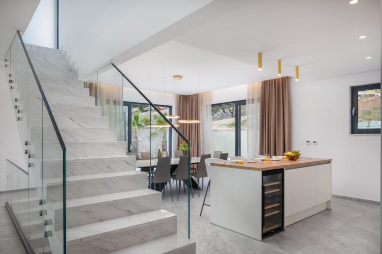 kitchen and stairs
