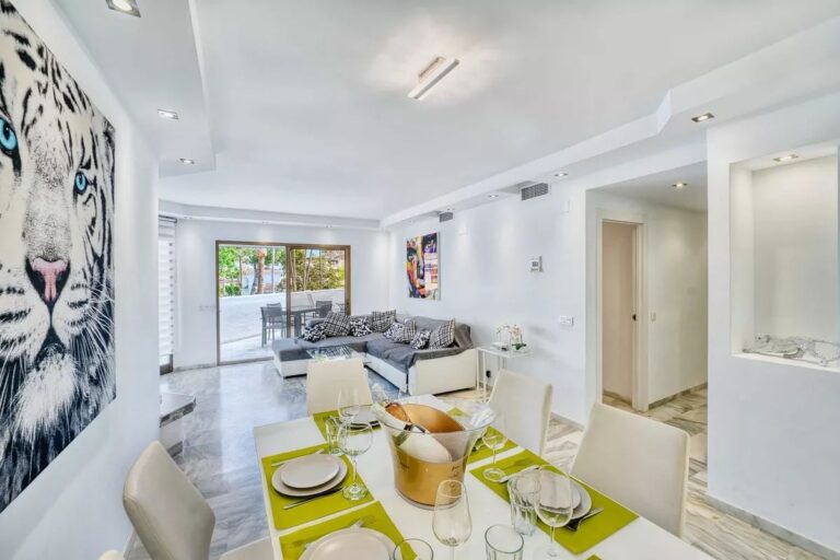dining room and living room