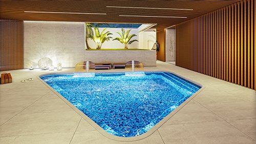 pool and house