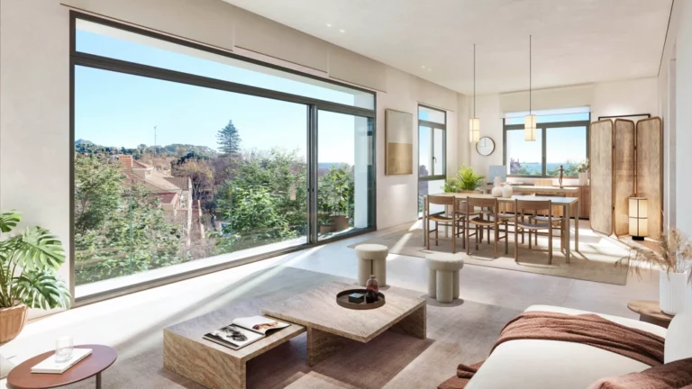living room and view