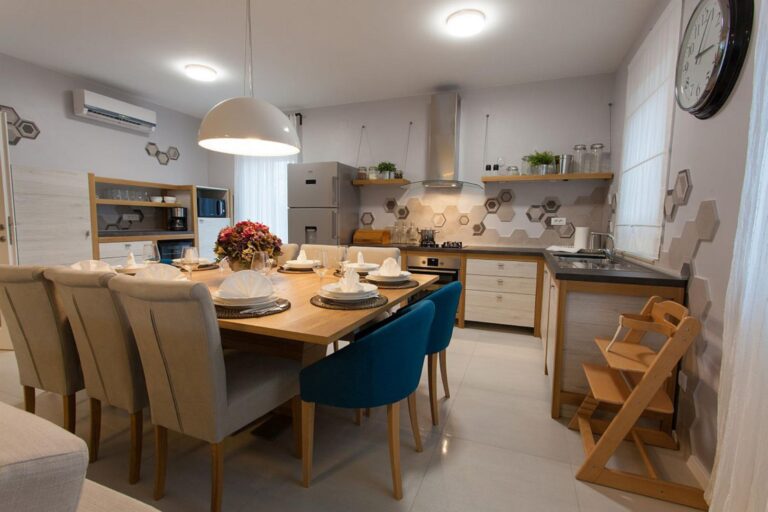 dining room and living room