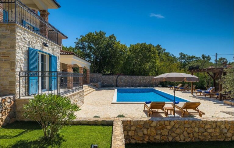 villa and pool