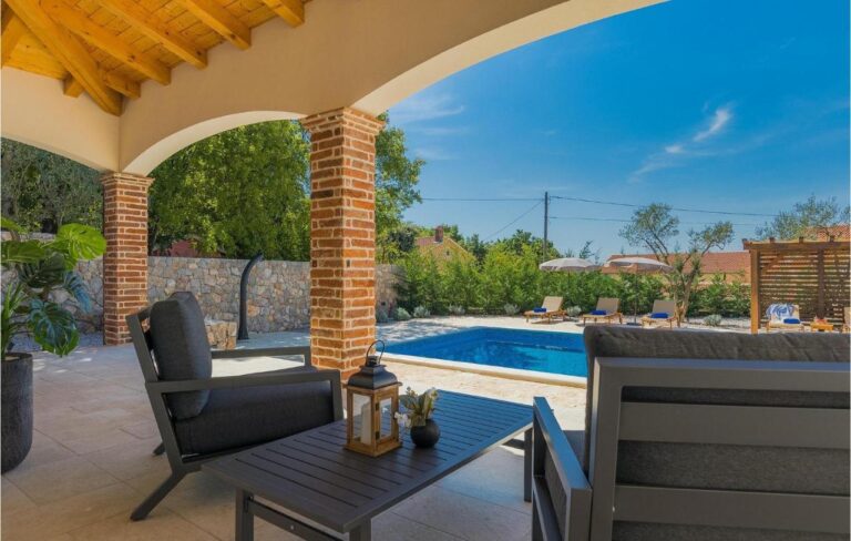 terrace and pool