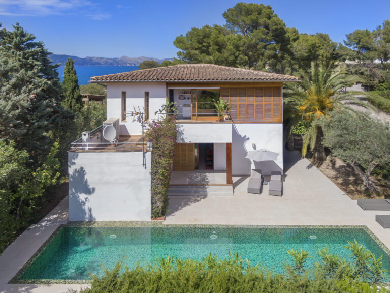 terrace and house