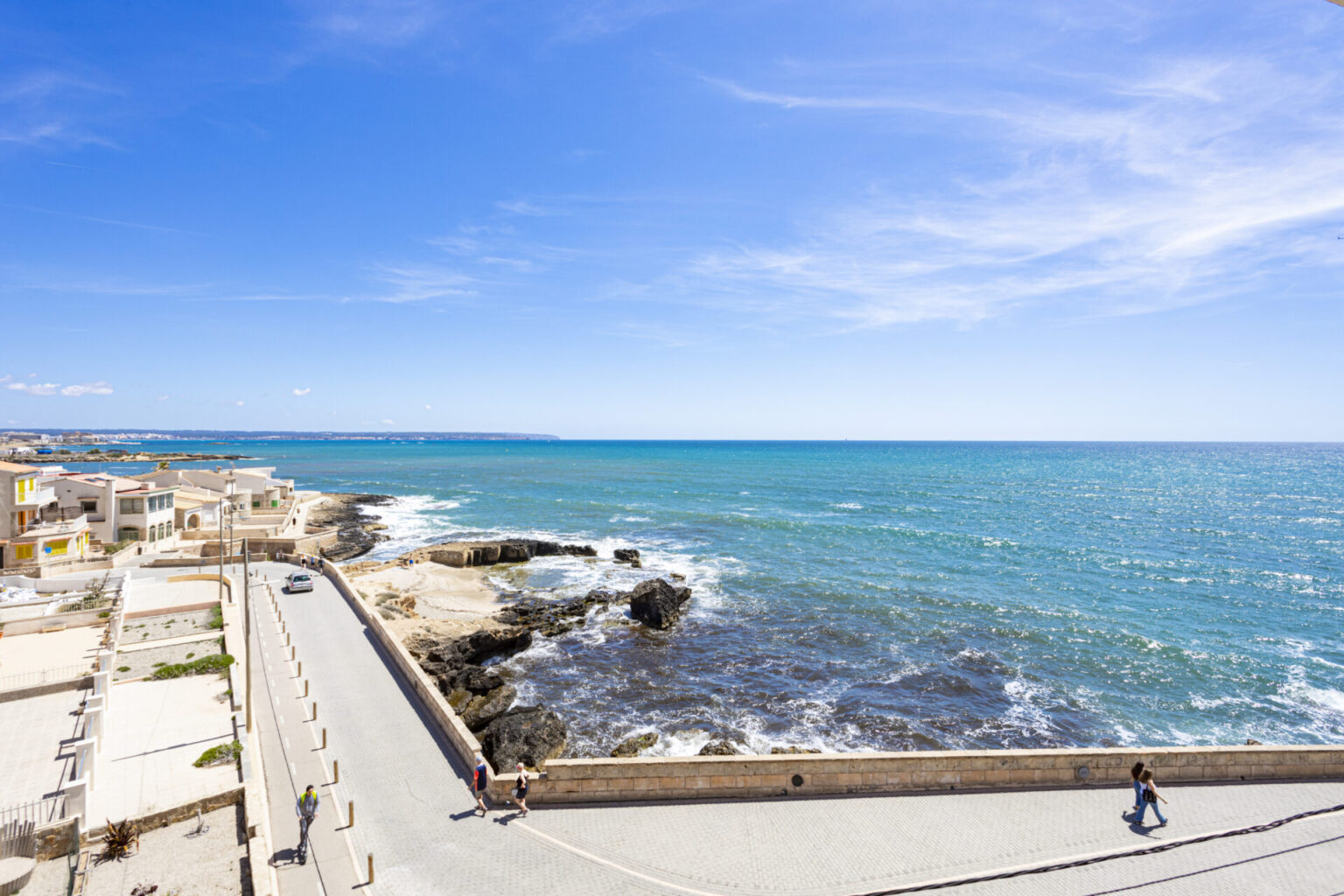 terrace and sea view