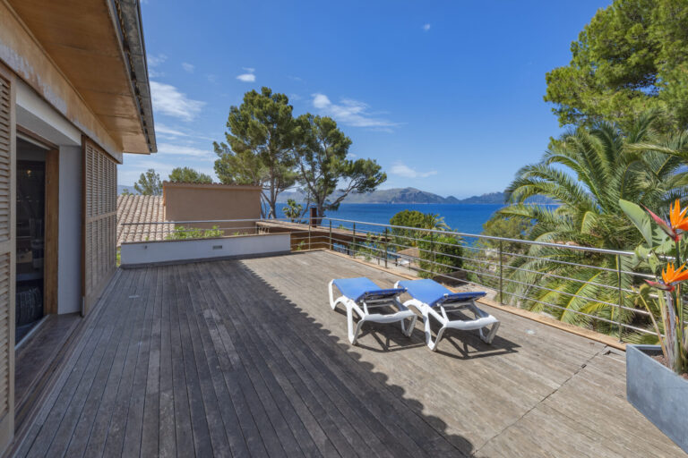 terrace and sea view