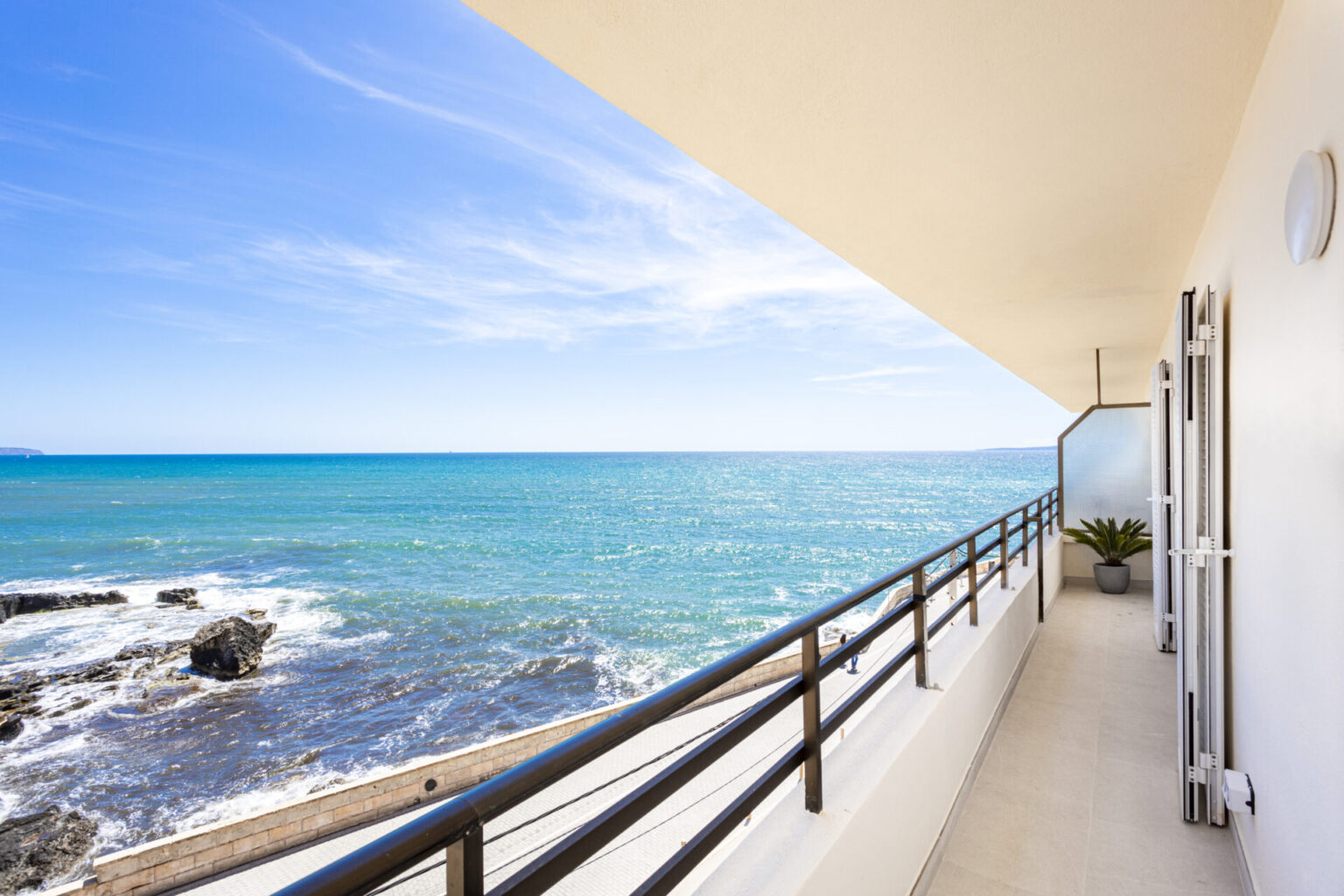 terrace and sea view