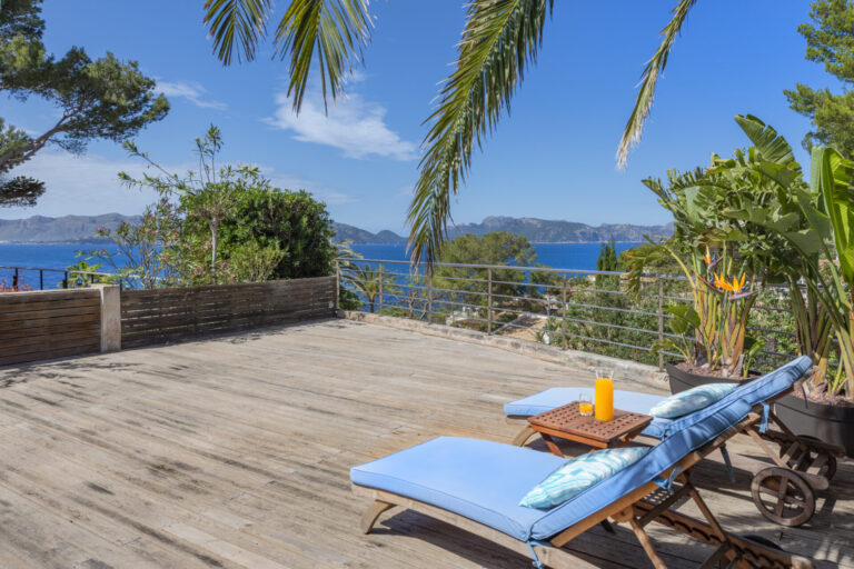 terrace and sea view