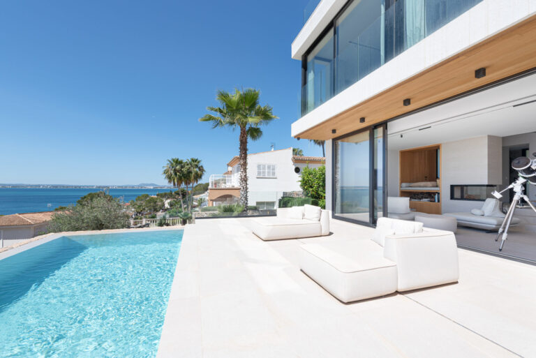 villa and pool