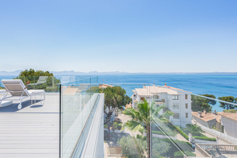 terrace and pool