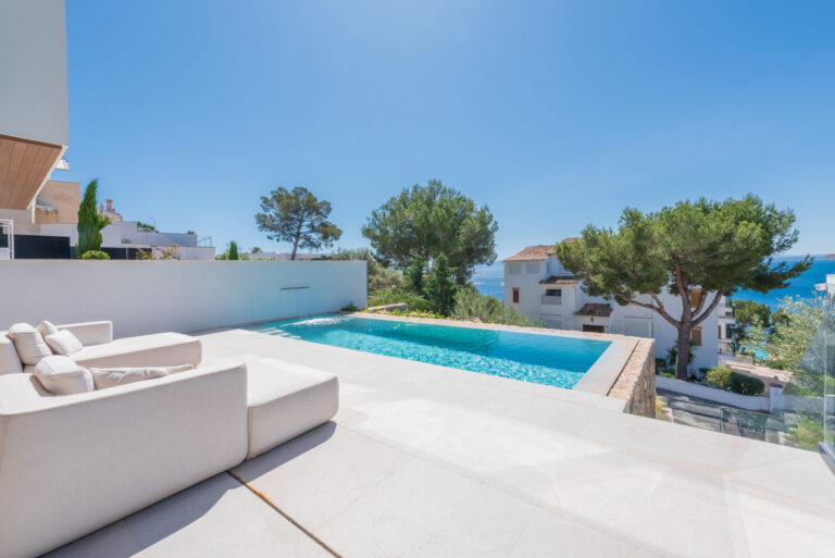 villa and pool