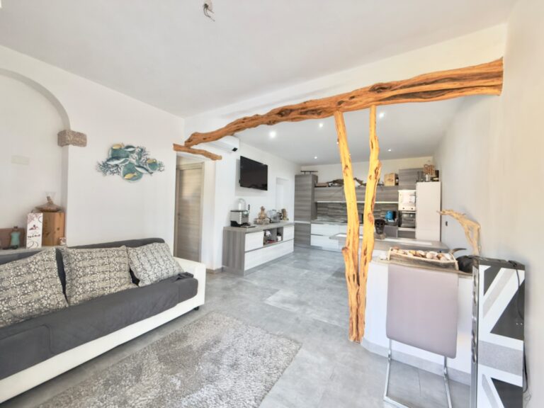 living room and kitchen