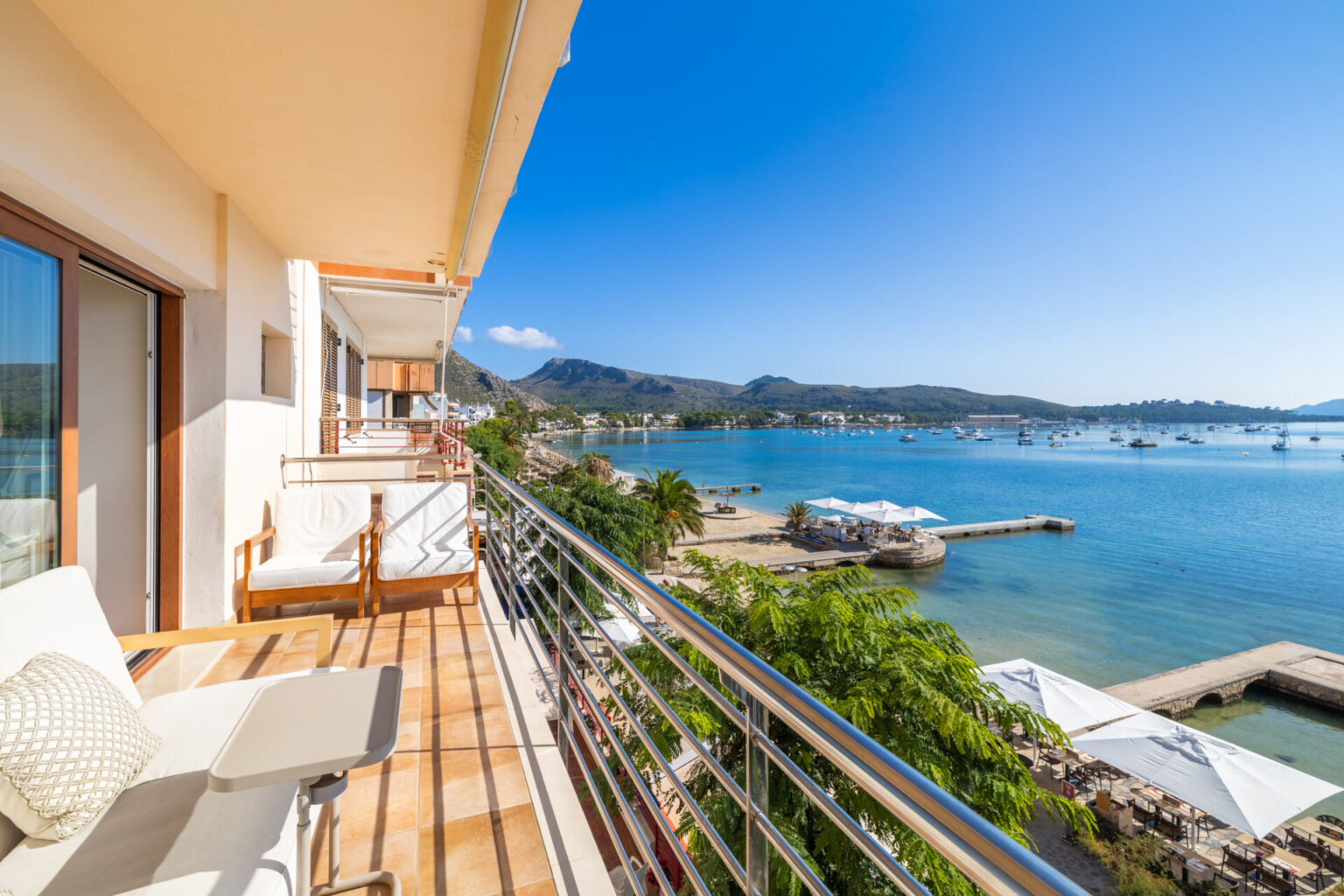 terrace and sea view