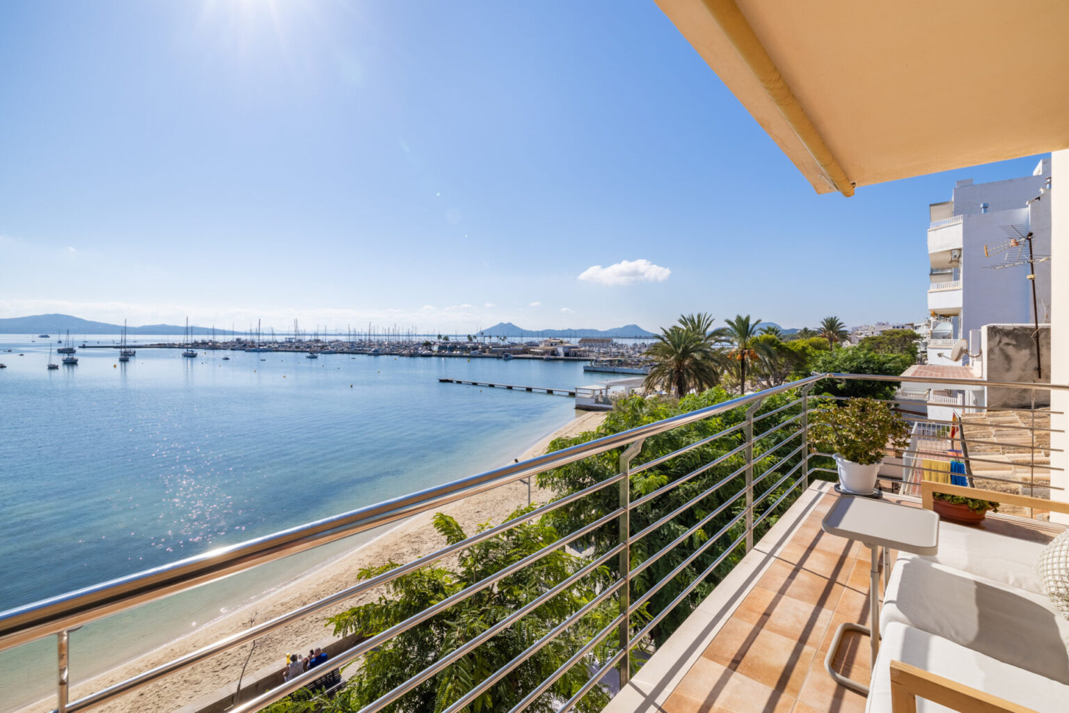 terrace and sea view