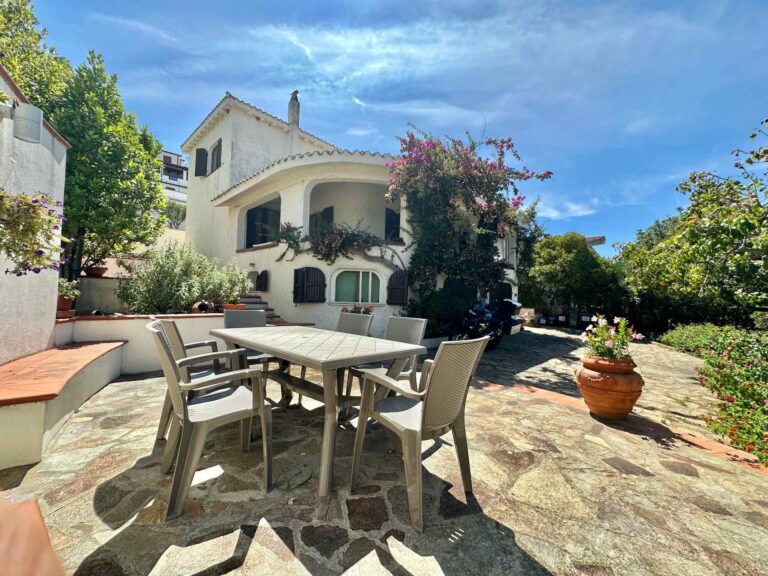 terrace and house