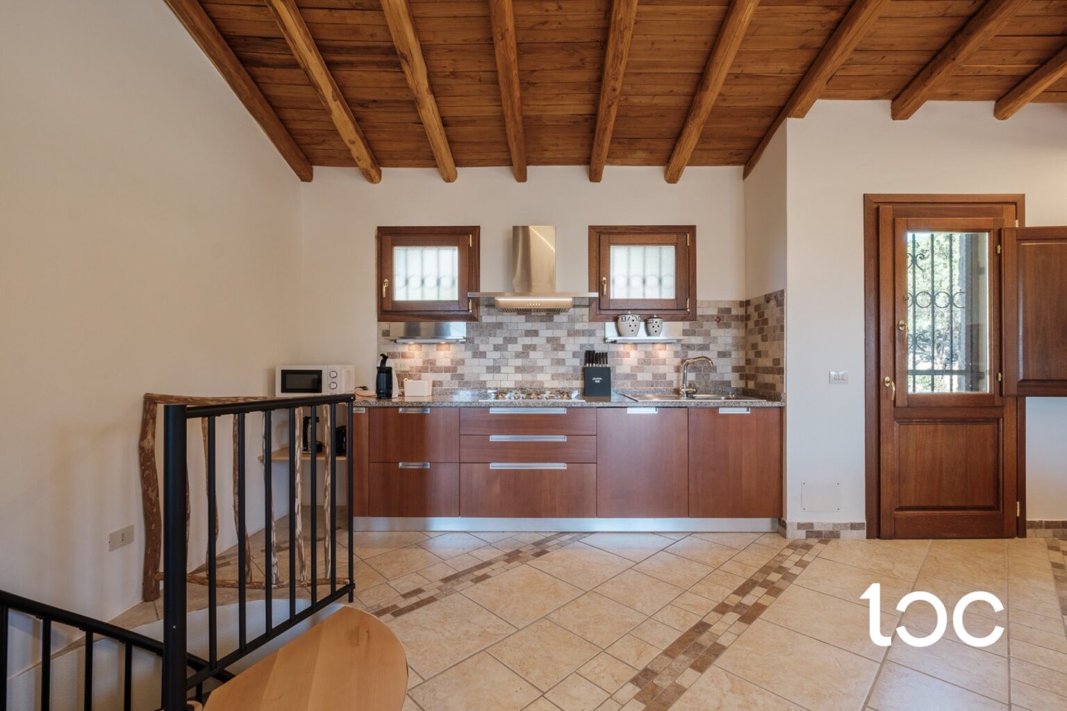 kitchen and upstairs