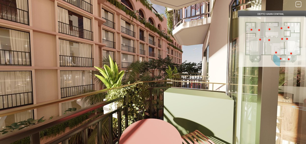 Views to hotel from Union